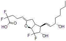 CAS 登录号:118916-24-8, 2,2,10,10-四氟-13-去氢前列环素