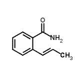 CAS 登录号：118936-69-9， 2-[(E)-丙-1-烯基]苯甲酰胺