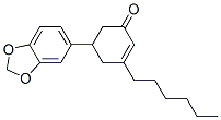 CAS 登录号:119-89-1, 5-(1,3-苯并二氧戊环-5-基)-3-己基环己-2-烯-1-酮