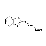 CAS 登录号：119151-23-4， 1,3-苯并噻唑-2-基偶氮氰胺