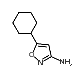CAS 登录号：119409-94-8， 5-环己基-1,2-恶唑-3-胺