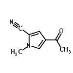 CAS 登录号：119580-83-5， 4-乙酰基-1-甲基-1H-吡咯-2-甲腈