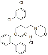 CAS 登录号:119585-15-8, 联苯基羧酸2-(2,4-二氯苯基)-4-(4-吗啉基)丁基酯盐酸盐