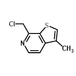 CAS 登录号：120009-96-3， 7-(氯甲基)-3-甲基噻吩并[2,3-c]吡啶
