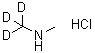 CAS 登录号：120033-84-3， N-甲基(<sup>2</sup>H<sub>3</sub>)甲胺盐酸盐(1:1)