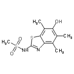 CAS 登录号：120181-23-9， N-(6-羟基-4,5,7-三甲基-1,3-苯并噻唑-2-基)甲烷磺酰胺