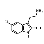 CAS 登录号：1203-95-8， 2-(5-氯-2-甲基-1H-吲哚-3-基)乙胺