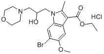 CAS#: 120342-38-3, Ethyl 6-Bromo-1-(2-Hydroxy-3-Morpholin-4-Ylpropyl)-5-Methoxy-2-Methylindole-3-Carboxylate Hydrochloride