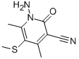 CAS#: 120456-35-1, 1-Amino-4,6-Dimethyl-5-(Methylthio)-2-Oxo-1,2-Dihydropyridine-3-Carbonitrile