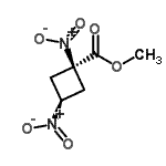 CAS#: 120525-83-9, Methyl cis-1,3-Dinitrocyclobutanecarboxylate