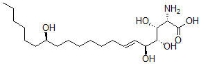 CAS 登录号:121025-45-4, (E,2S,3R,4R,5S,14R)-2-氨基-3,4,5,14-四羟基二十碳-6-烯酸