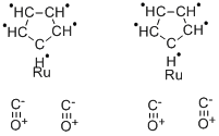 CAS # 12132-87-5, Di-mu-Carbonyldicarbonylbis(H5-2,4-Cyclopentadien-1-Yl)Di-Ruthenium