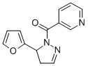 CAS 登录号:121322-22-3, 4,5-二氢-5-(2-呋喃基)-1-(3-吡啶基羰基)-1H-吡唑