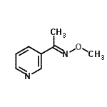 CAS 登录号：121453-74-5， (1E)-N-甲氧基-1-(3-吡啶基)乙烷亚胺