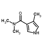 CAS 登录号：121536-36-5， N,N,4-三甲基-1H-吡咯-3-甲酰胺