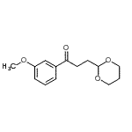 CAS 登录号：121789-35-3， 3-(1,3-二恶烷-2-基)-1-(3-甲氧基苯基)-1-丙酮