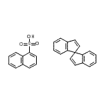 CAS 登录号：121870-66-4， 1-萘磺酸-1,1'-螺双[茚](1:1)