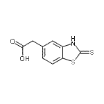 CAS 登录号：121942-09-4， (2-硫代-2,3-二氢-1,3-苯并噻唑-5-基)乙酸