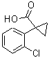 CAS 登录号：122143-19-5， 1-(2-氯苯基)环丙烷羧酸