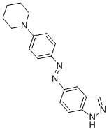CAS 登录号:122168-72-3, 5-(4'-(N-哌啶基)苯基偶氮)吲唑
