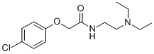 CAS 登录号:1223-36-5, 2-(4-氯苯氧基)-N-(2-二乙基氨基乙基)乙酰胺盐酸盐