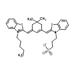 CAS 登录号：122341-51-9， 3-[(2Z)-2-({(3E)-5,5-二甲基-3-[(3-戊基-1,3-苯并噻唑-3-鎓-2-基)亚甲基]-1-环己烯-1-基}亚甲基)-1,3-苯并噻唑-3(2H)-基]-1-丙烷磺酸酯