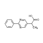 CAS#: 122377-62-2, 2-(2-Phenyl-5-Pyrimidinyl)Propanoic Acid