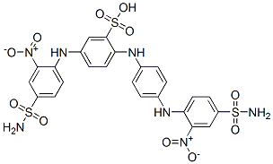 CAS#: 12239-00-8, 5-[[4-(Aminosulphonyl)-2-Nitrophenyl]Amino]-2-[[4-[[4-(Aminosulphonyl)-2-Nitrophenyl]Amino]Phenyl]Amino]Benzenesulphonic Acid
