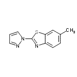 CAS 登录号：122500-88-3， 6-甲基-2-(1H-吡唑-1-基)-1,3-苯并噻唑