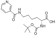 CAS 登录号：122546-52-5， N2-[(1,1-二甲基乙氧基)羰基]-N6-(3-吡啶基羰基)-D-赖氨酸