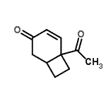 CAS 登录号：122598-62-3， 6-乙酰基双环[4.2.0]辛-4-烯-3-酮