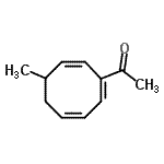 CAS 登录号：122598-84-9， 1-(6-甲基-1,3,7-环辛四烯并三烯-1-基)乙酮