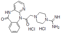 CAS 登录号:122858-76-8, 脒基哌仑西平