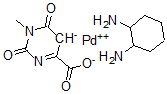 CAS 登录号:122991-69-9, (3-甲基乳清酸)(1,2-二氨基环己烷)钯(II)