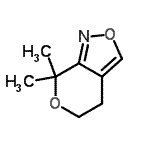 CAS 登录号：123208-49-1， 7,7-二甲基-4,5-二氢-7H-吡喃并[3,4-c][1,2]恶唑