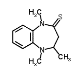 CAS#: 123229-21-0, 1,4,5-Trimethyl-1,3,4,5-Tetrahydro-2H-1,5-Benzodiazepine-2-Thione