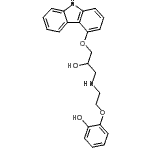 CAS#: 123372-13-4, 2-(2-{[3-(9H-Carbazol-4-Yloxy)-2-Hydroxypropyl]Amino}Ethoxy)Phenol