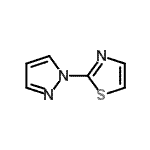 CAS 登录号：123464-69-7， 2-(1H-吡唑-1-基)-1,3-噻唑