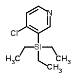 CAS 登录号：123506-94-5， 4-氯-3-(三乙基硅烷基)吡啶
