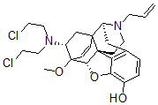 CAS 登录号：123553-00-4， N-烯丙基-7-N,N-二(beta-氯乙基)氨基-6,14-内乙烯桥四氢去甲东罂粟碱