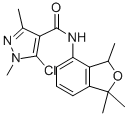 CAS 登录号:123572-88-3, 5-氯-1,3-二甲基-N-(1,1,3-三甲基-3H-2-苯并呋喃-4-基)吡唑-4-甲酰胺