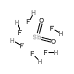 CAS 登录号：12361-66-9， 二氧基六氟锑酸盐