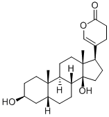 CAS 登录号：123623-38-1， 5-[(3S,5R,8R,9S,10S,13R,14S,17R)-3,14-二羟基-10,13-二甲基-1,2,3,4,5,6,7,8,9,11,12,15,16,17-十四氢环戊烯并[a]菲-17-基]-3,4-二氢吡喃-2-酮
