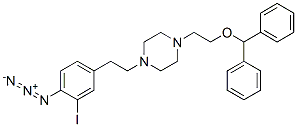 CAS 登录号：123632-48-4， 1-[2-(2-叠氮基-3-碘苯基)乙基]-4-[2-[二(苯基)甲氧基]乙基]哌嗪
