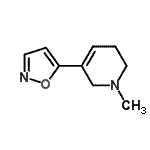 CAS 登录号：123686-64-6， 1-甲基-5-(1,2-恶唑-5-基)-1,2,3,6-四氢吡啶