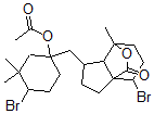 CAS 登录号:123967-75-9, (1S-(1alpha(1R*,4R*),3abeta,4beta,7beta,7aalpha))-1-((1-(乙酰氧基)-4-溴-3,3-二甲基环己基)甲基)-4-溴八氢-7-甲基-7,3a-(环氧甲桥)-3ah-茚-9-酮