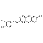 CAS 登录号：124027-56-1， N-[(2E)-3-(3,4-二羟基苯基)-2-丙烯酰基]酪氨酸