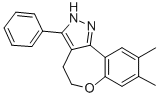 CAS#: 124392-83-2, 8,9-Dimethyl-3-Phenyl-4,5-Dihydro-1H-[1]Benzoxepino[4,5-d]Pyrazole