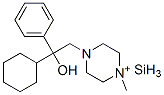 CAS#: 124393-85-7, Cyclohexyl-[(4,4-Dimethylpiperazin-4-Ium-1-Yl)Methyl]-Hydroxy-Phenylsilane