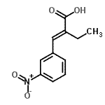 CAS#: 124525-55-9, (2E)-2-(3-Nitrobenzylidene)Butanoic Acid